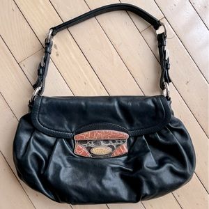 Prada Vitello Black Shoulder Bag
